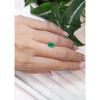 0.96 Ct. Emerald from Colombia Life Style