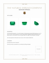 1.10 Ct. Emerald from Colombia Appraisal
