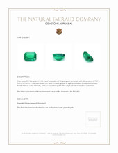 1.08 Ct. Emerald from Colombia Appraisal