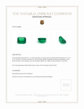 1.16 Ct. Emerald from Colombia Appraisal