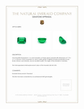 1.16 Ct. Emerald from Colombia Appraisal