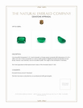 1.01 Ct. Emerald from Colombia Appraisal