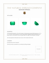 1.20 Ct. Emerald from Colombia Appraisal
