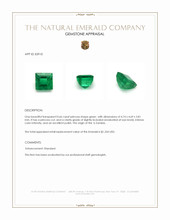 0.66 Ct. Emerald from Zambia Appraisal