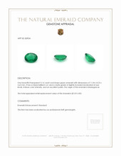 3.16 Ct. Emerald from Madagascar Appraisal