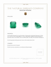 4.56 Ct. Emerald from Madagascar Appraisal