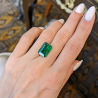 4.92 Ct. Emerald from Zambia Life Style