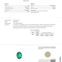 3.50 Ct. Emerald from Zambia Scan Report