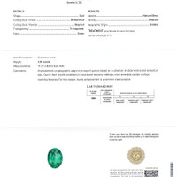 3.50 Ct. Emerald from Zambia Scan Report