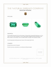 0.96 Ct. Emerald from Zambia Appraisal
