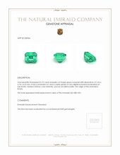 0.75 Ct. Emerald from Russia Appraisal