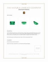 0.97 Ct. Emerald from Russia Appraisal