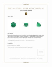 0.53 Ct. Emerald from Zambia Appraisal