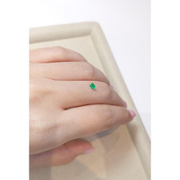 0.16 Ct. Emerald from Russia Life Style