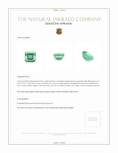 0.96 Ct. Emerald from Russia Appraisal