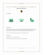 0.67 Ct. Emerald from Russia Appraisal