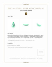 0.63 Ct. Emerald from Russia Appraisal