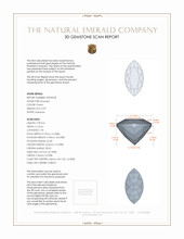 0.99 Ct. Emerald from Russia 3 D Scan Report
