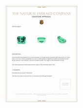 0.62 Ct. Emerald from Russia Appraisal