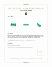 0.98 Ct. Emerald from Russia Appraisal