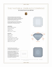 0.63 Ct. Emerald from Russia 3 D Scan Report