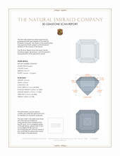 0.51 Ct. Emerald from Russia 3 D Scan Report