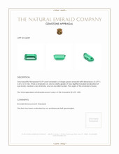 0.59 Ct. Emerald from Russia Appraisal