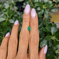 0.79 Ct. Emerald from Zambia Life Style