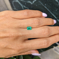 0.82 Ct. Emerald from Zambia Life Style