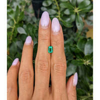 0.82 Ct. Emerald from Zambia Life Style