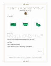 1.09 Ct. Emerald from Russia Appraisal