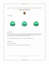 2.91 Ct. Cabochon Emerald from Russia Appraisal