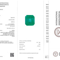 3.92 Ct. Emerald from Colombia Scan Report