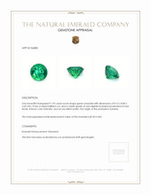 1.92 Ct. Emerald from Zambia Appraisal