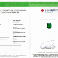 20.51 Ct. Emerald from Zambia Scan Report