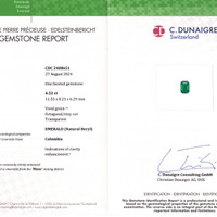 4.52 Ct. Emerald from Colombia Scan Report