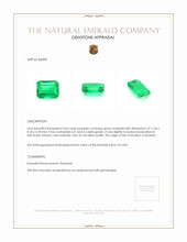 4.43 Ct. Emerald from Colombia Appraisal