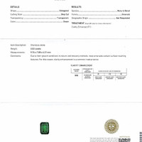 2.02 Ct. Emerald from Zambia Scan Report
