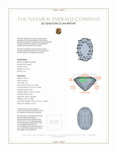 0.63 Ct. Emerald from Zambia 3 D Scan Report
