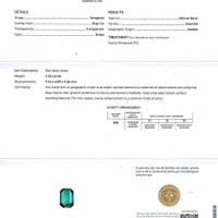 2.26 Ct. Emerald from Zambia Scan Report