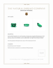 1.01 Ct. Emerald from Zambia Appraisal
