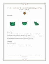 1.53 Ct. Emerald from Zambia Appraisal