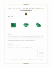 1.49 Ct. Emerald from Zambia Appraisal