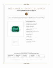 1.03 Ct. Emerald from Zambia Scan Report