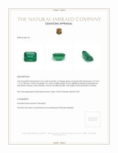 2.55 Ct. Emerald from Zambia Appraisal