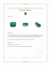 3.10 Ct. Emerald from Zambia Appraisal