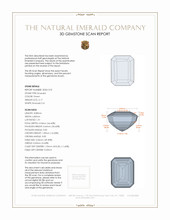 2.17 Ct. Emerald from Zambia 3 D Scan Report