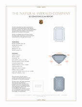 1.80 Ct. Emerald from Zambia 3 D Scan Report