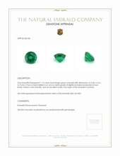 1.12 Ct. Emerald from Zambia Appraisal