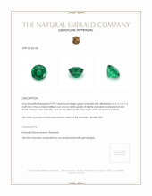 0.97 Ct. Emerald from Zambia Appraisal